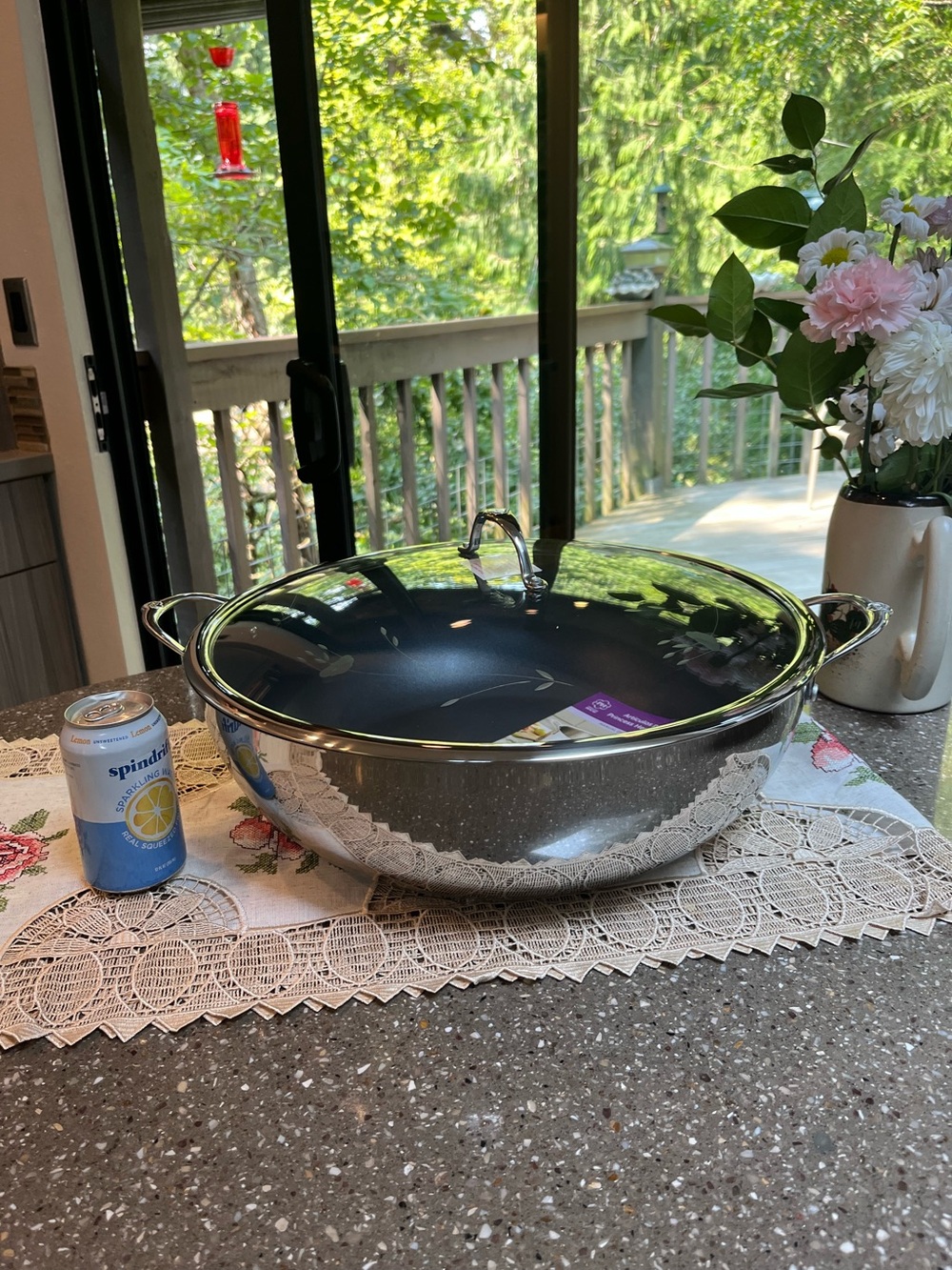 Princess House Stainless Steel nonstick Casserole Pan - Silver